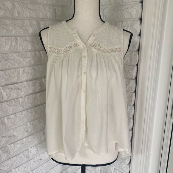Boho Sleeveless Flowy Top - Picture 1 of 6